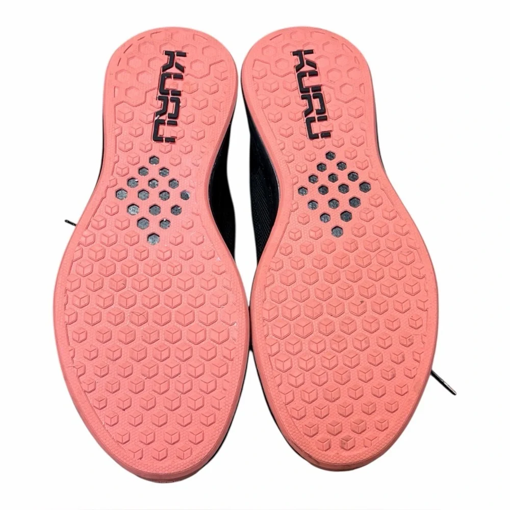 KURU FLUX Black-SoftCoral NOVAKnit EVA Foam Running Shoes Women's 11 Sneakers
